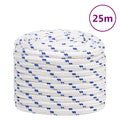 Vidaxl boot touw 20 mm 25 m polypropyleen wit