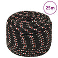 Vidaxl boot touw 12 mm 25 m polypropyleen zwart