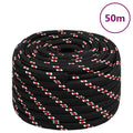 Vidaxl boottouw 20 mm 50 m polypropyleen zwart