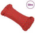 Vidaxl boottouw 4 mm 50 m polypropyleen rood