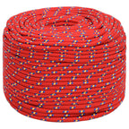 Vidaxl boottouw 6 mm 50 m polypropyleen rood