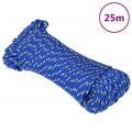 Vidaxl boottouw 5 mm 25 m polypropyleen blauw