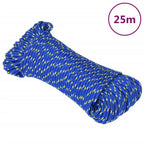 Vidaxl boottouw 5 mm 25 m polypropyleen blauw