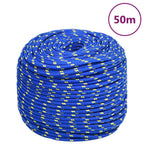 Vidaxl boot touw 6 mm 50 m polypropyleen blauw