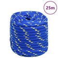 Vidaxl boottouw 16 mm 25 m polypropeen blauw