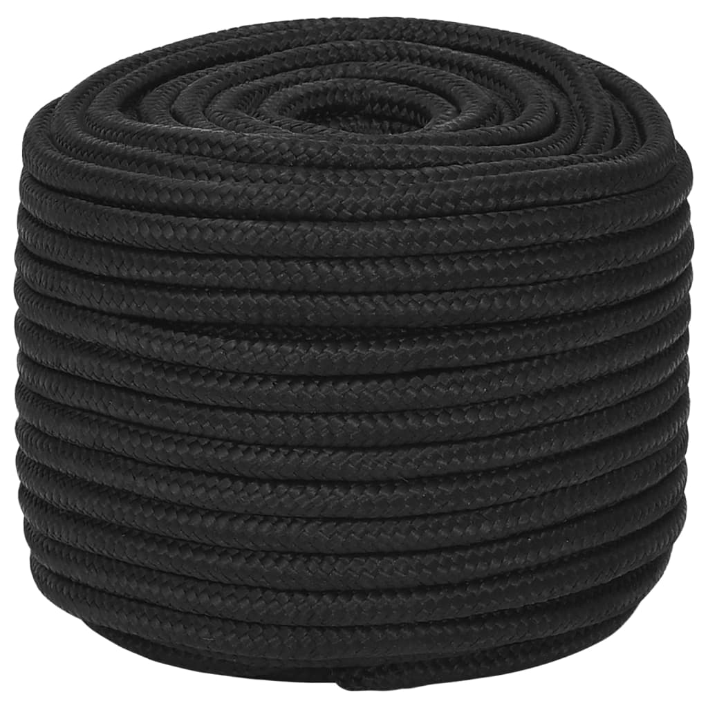 Vidaxl boottouw 12 mm 100 m polypropeen zwart