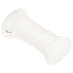 Vidaxl boottouw 3 mm 100 m polypropyleen volwit