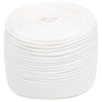 Vidaxl boottouw 6 mm 100 m polypropyleen volwit