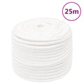 Vidaxl boottouw 12 mm 25 m polypropyleen volwit