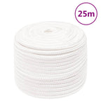 Vidaxl boottouw 14 mm 25 m polypropyleen volwit