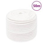 Vidaxl boottouw 14 mm 50 m polypropyleen volwit