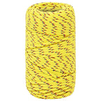 Vidaxl boottouw 2 mm 100 m polypropyleen geel