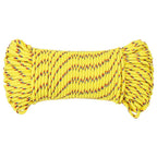 Vidaxl boottouw 5 mm 250 m polypropyleen geel