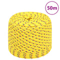 Vidaxl boottouw 8 mm 50 m polypropyleen geel