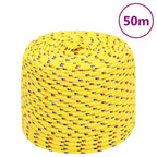 Vidaxl boottouw 8 mm 50 m polypropyleen geel