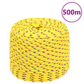 Vidaxl boottouw 10 mm 500 m polypropyleen geel