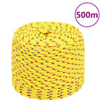 Vidaxl boottouw 10 mm 500 m polypropyleen geel