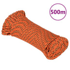 Vidaxl boottouw 5 mm 500 m polypropyleen oranje