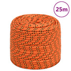 Vidaxl boottouw 6 mm 25 m polypropyleen oranje
