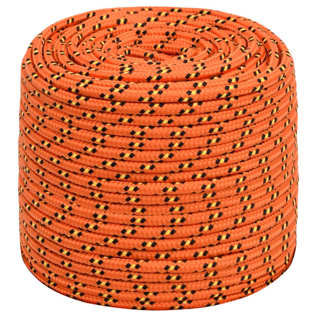 Vidaxl boottouw 6 mm 100 m polypropyleen oranje