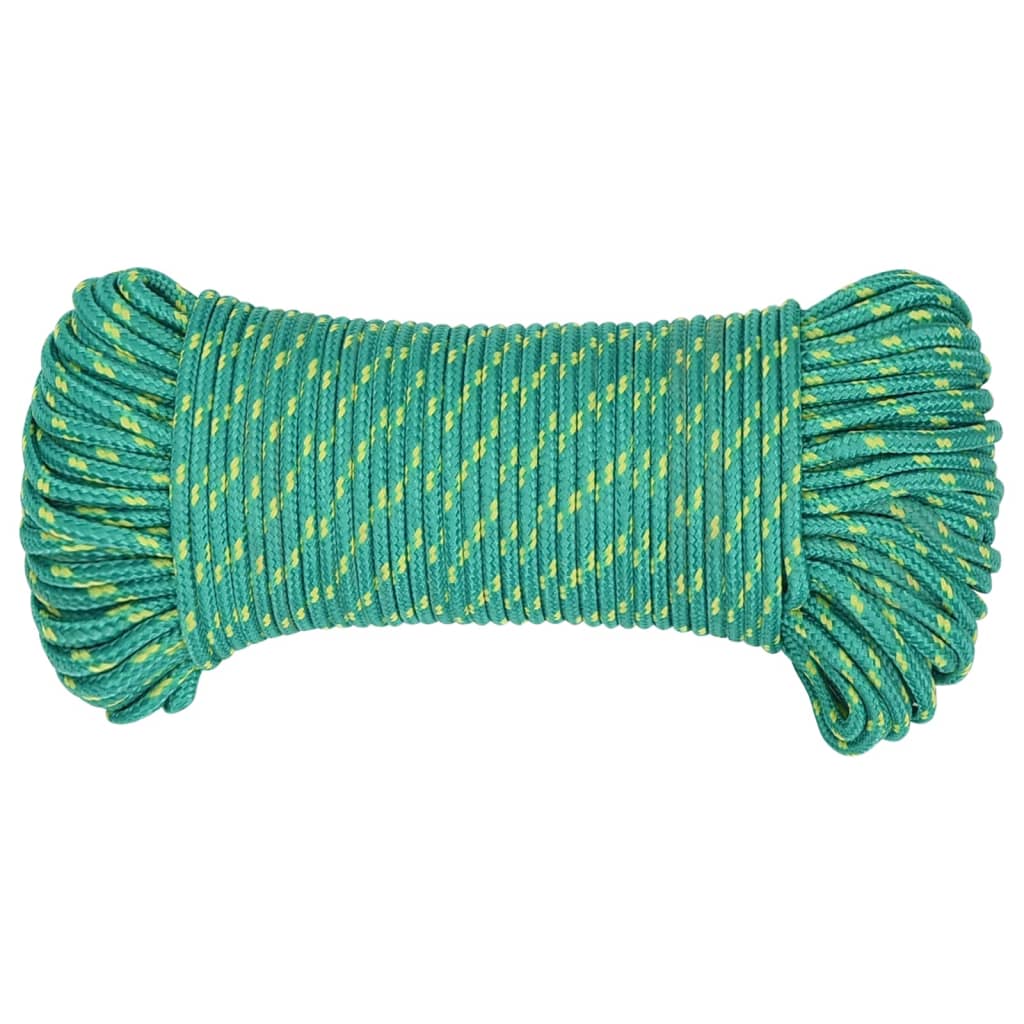 Vidaxl boottouw 5 mm 500 m polypropyleen groen