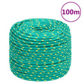 Vidaxl boottouw 8 mm 100 m polypropeen groen