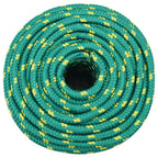 Vidaxl boottouw 12 mm 25 m polypropyleen groen