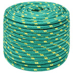Vidaxl boottouw 12 mm 250 m polypropyleen groen