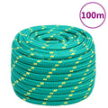 Vidaxl boottouw 20 mm 100 m polypropyleen groen
