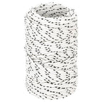 Vidaxl boottouw gevlochten 2 mmx50 m polyester wit