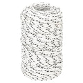 Vidaxl boottouw gevlochten 2 mmx100 m polyester wit