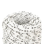 Vidaxl boottouw gevlochten 2 mmx100 m polyester wit