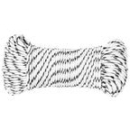 Vidaxl boottouw gevlochten 5 mmx25 m polyester wit