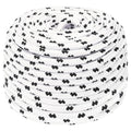 Vidaxl boottouw gevlochten 8 mmx25 m polyester wit