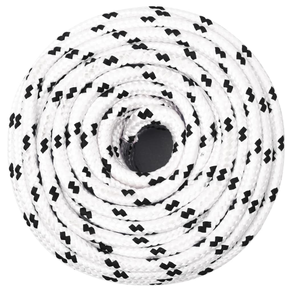 Vidaxl werktouw 10 mm 100 m polyester wit