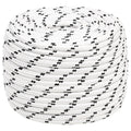 Vidaxl boottouw gevlochten 14 mmx250 m polyester wit