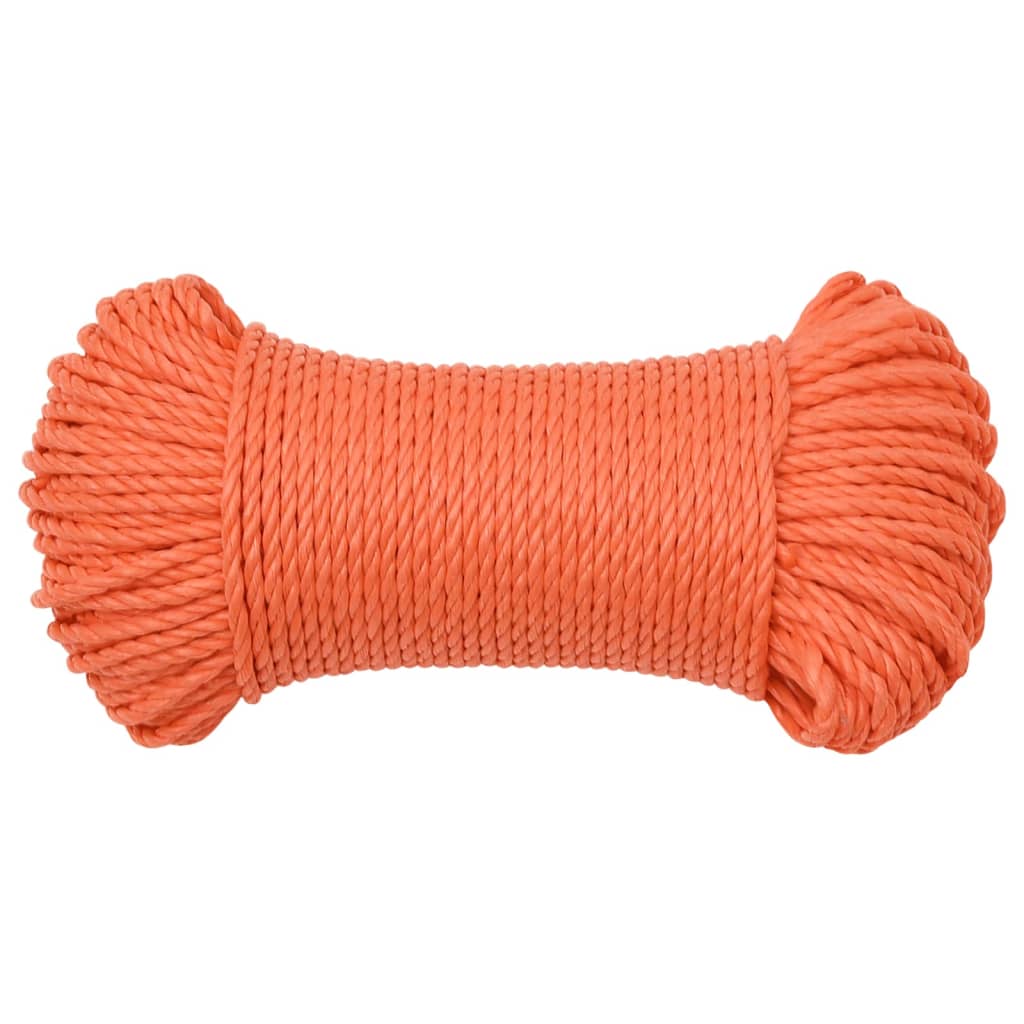 Vidaxl werktouw 8 mm 250 m polypropeen oranje