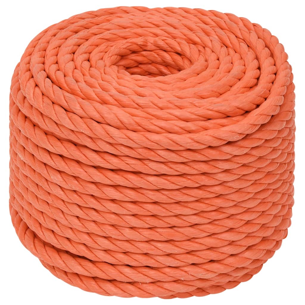 Vidaxl werktouw 10 mm 50 m polypropeen oranje