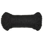 Vidaxl werktouw 8 mm 50 m polypropeen zwart