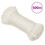 Vidaxl werktouw 3 mm 500 m polypropeen wit