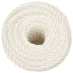 Vidaxl werktouw 10 mm 50 m polypropeen wit