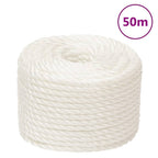 Vidaxl werktouw 20 mm 50 m polypropeen wit