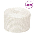 Vidaxl werktouw 24 mm 25 m polypropeen wit
