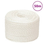 Vidaxl werktouw 24 mm 50 m polypropeen wit