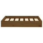 Vidaxl hondenmand 61,5x49x9 cm massief grenenhout honingbruin