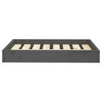 VidaXL Hondenmand 71,5x54x9 cm massief grenenhout grijs