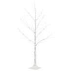 Vidaxl berkenboom led 48 led's warmwit 120 cm wit