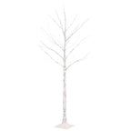 Vidaxl berkenboom led 72 led's warmwit 150 cm wit