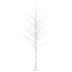 Vidaxl berkenboom led 240 led's warmwit 300 cm wit