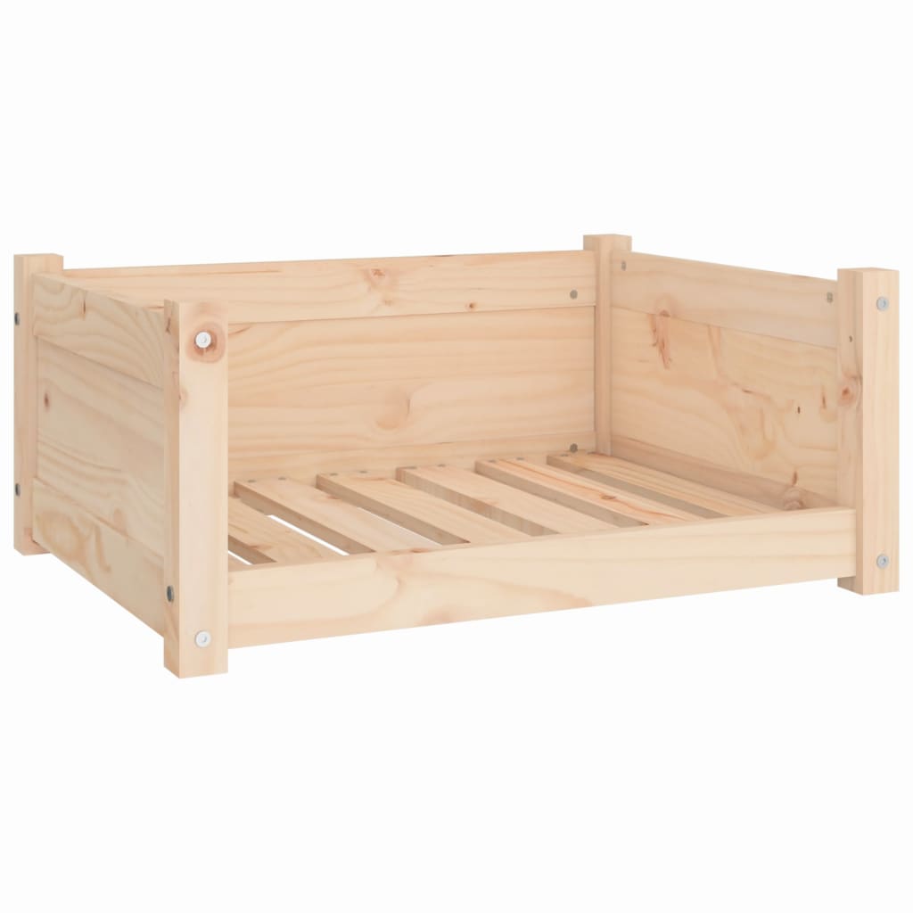 Vidaxl hondenbed 65,5x50,5x28 cm massief grenenhout